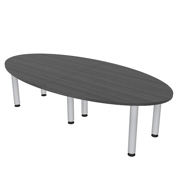 Skutchi Designs 45 in W, 96 in L, 29 in H, Engineered Wood Top, Grey HAR-OVL-46X93-PT-AN - main